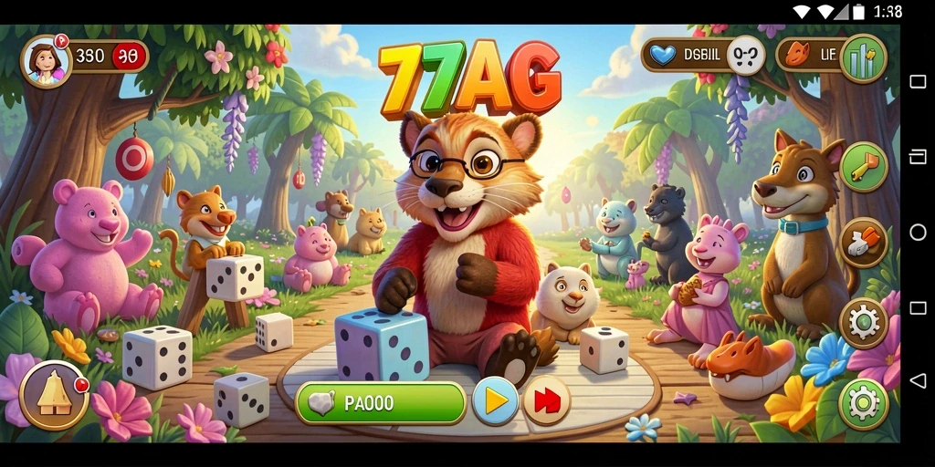 Tangkapan layar menampilkan gameplay seru 77AG yang penuh teka-teki.