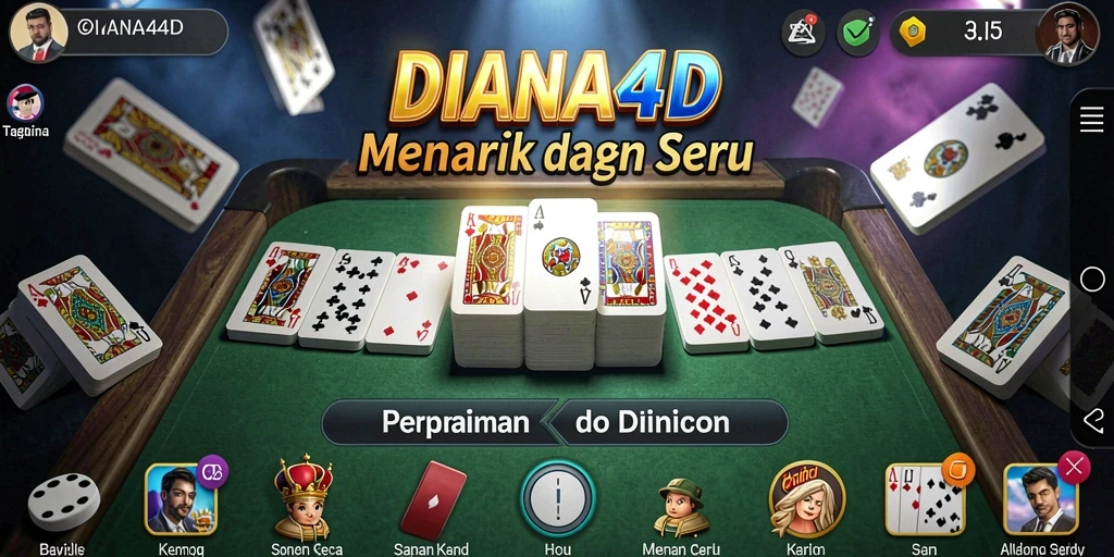 Tampilan menarik dari gameplay DIANA4D yang seru dan kompetitif.