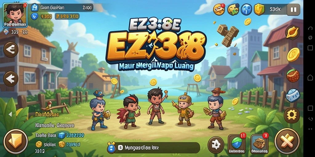 Tampilan gameplay <strong>EZ338</strong> yang menarik dan penuh warna.
