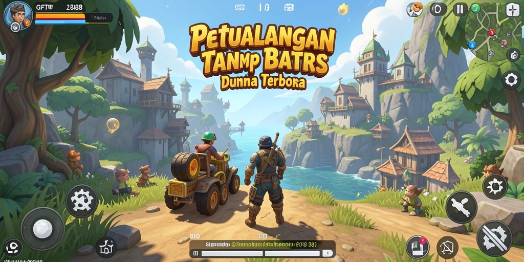 Screenshot utama GIFTRP288 menampilkan pengalaman dunia terbuka yang mendebarkan.