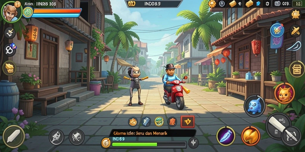 Tampilan gameplay menarik dalam IND89 yang menyenangkan.