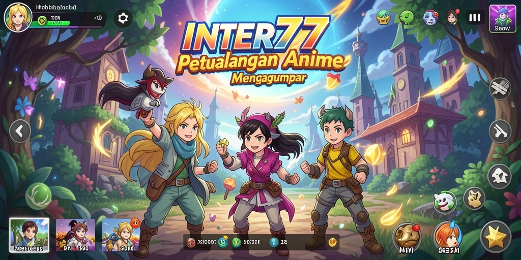 Tangkapan layar dari gameplay menakjubkan dalam INTER77.