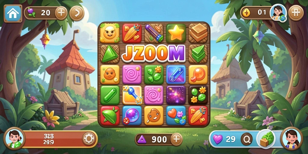 Tampilan gameplay seru dan menyenangkan dari J200M.