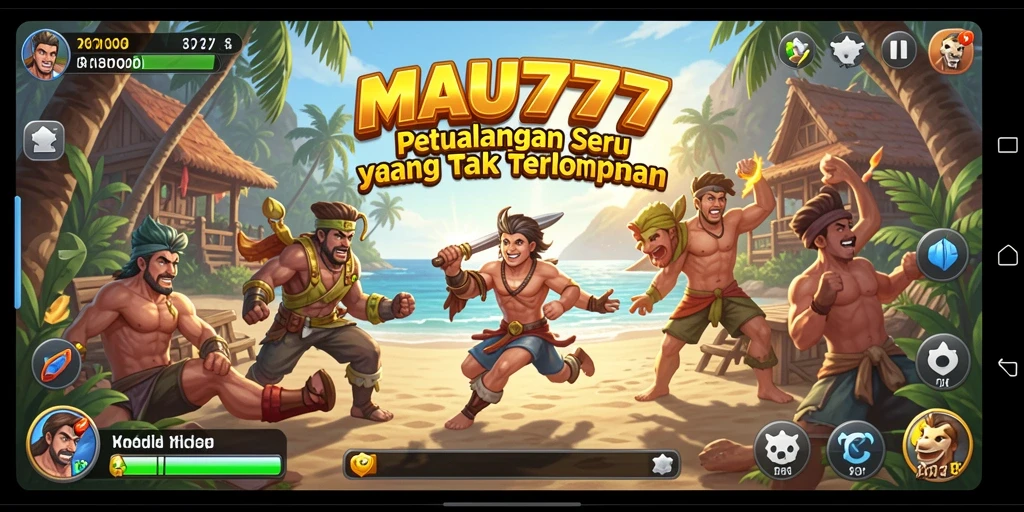 Tampilan utama gameplay MAU777 yang penuh aksi dan petualangan.