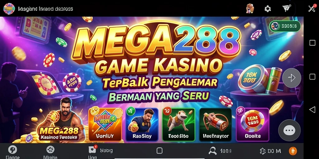 Screenshot gameplay MEGA288 yang menampilkan keseruan permainan Kasino.