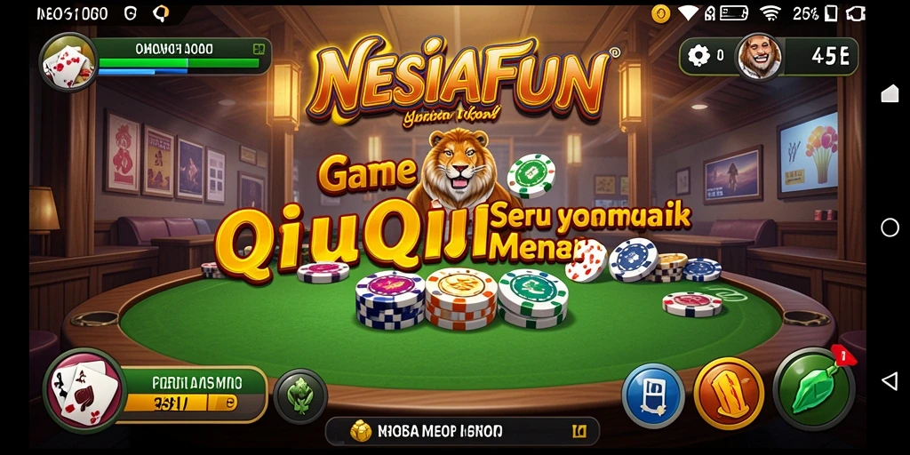 Gameplay seru QiuQiu di NESIAFUN yang penuh strategi.