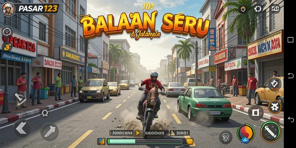Tampilan intens dari gameplay PASAR123 yang memacu adrenalin.
