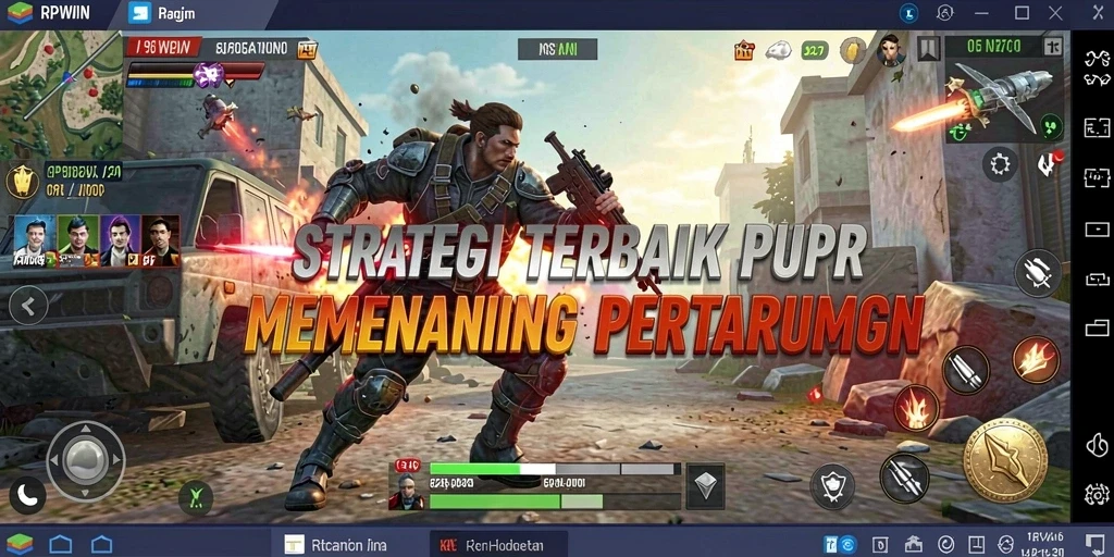 Screenshot utama RPWIN menampilkan aksi gameplay strategi yang mendebarkan.