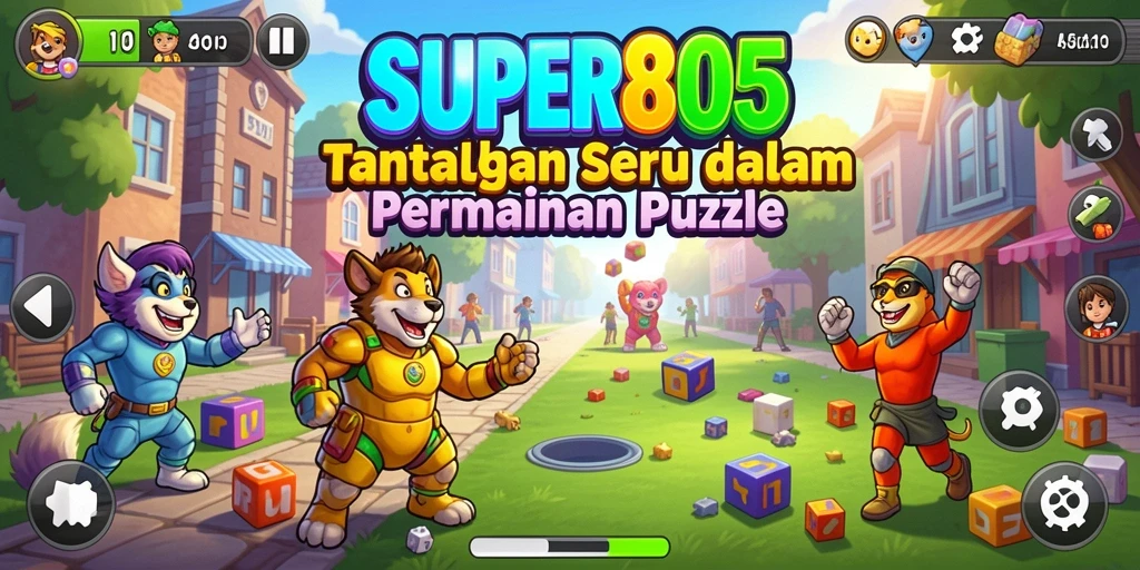 Tampilan gameplay SUPER805 yang menarik dan penuh teka-teki.