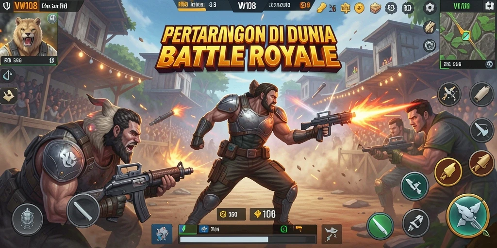 Tangkapan layar gameplay Battle Royale yang mendebarkan di VW108.