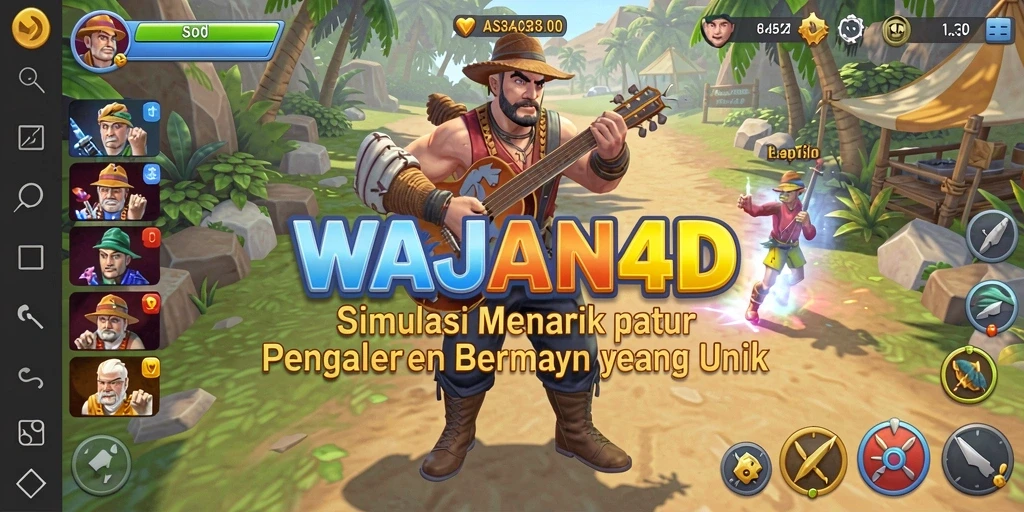 Tampilan gameplay WAJAN4D yang menakjubkan dan interaktif.